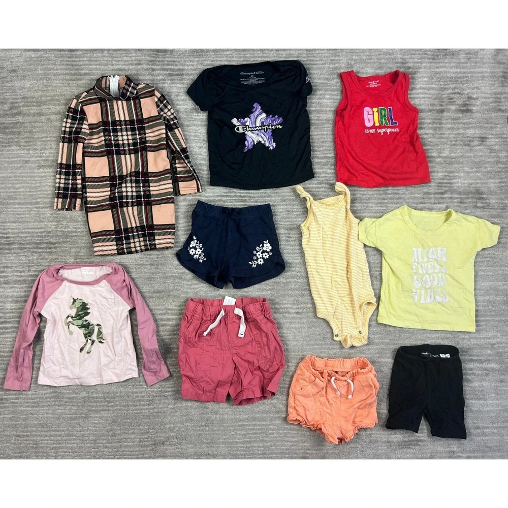 Lot of 26 Girls 18m 24m 2T Carter's Garanimals Toddler Multi Hoodie Pants Shorts